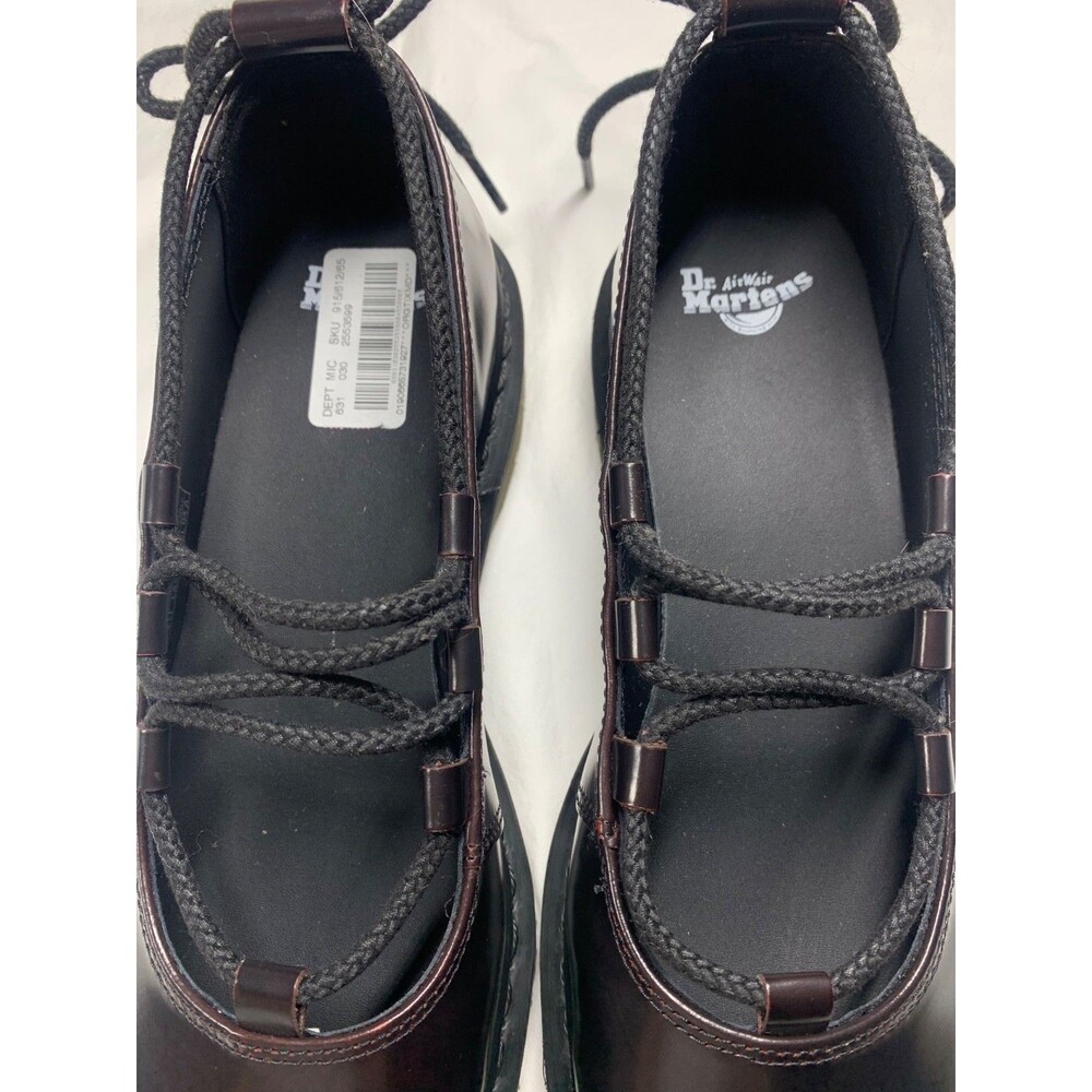 Dr. Martens Elphie II Pointed Toe Ballet Flats Mary Jane Ankle Tie Cherry Sz 10 - Picture 6 of 8